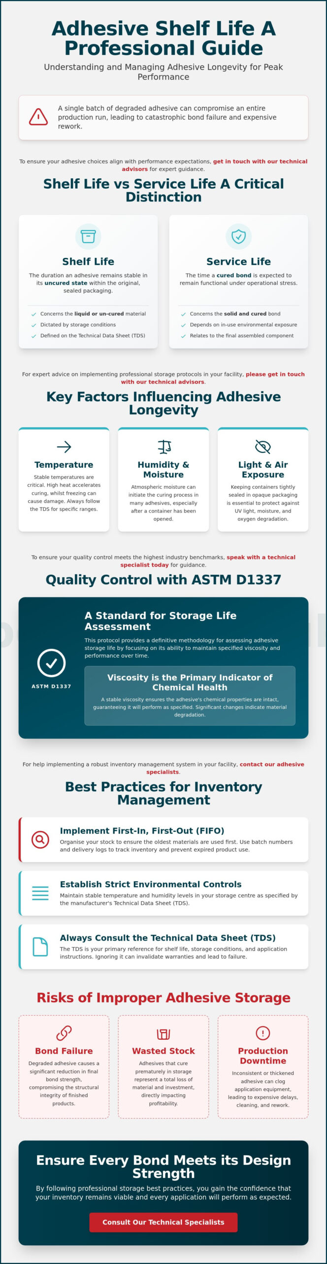 Adhesive Shelf Life Standards and Storage Best Practices for UK Industry
